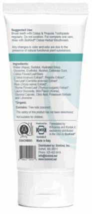Alternative view of Cistus & Propolis Toothpaste - 2.5oz